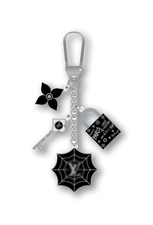 Midnight Graffiti Keychain Charm Set