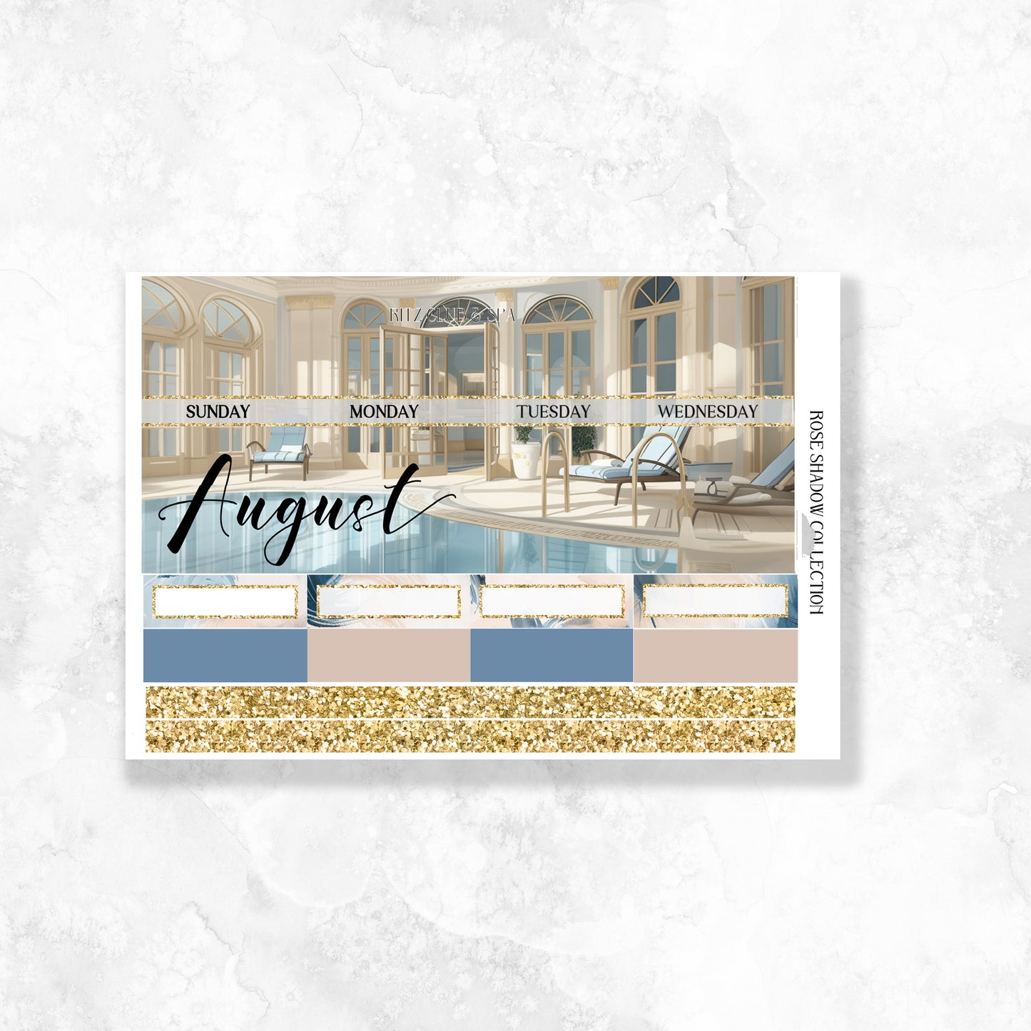 August Monthly A5 Wide Standard Planner Insert