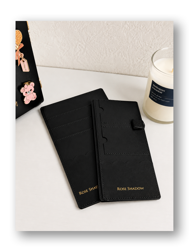 Leather Notebook Adhesive Pocket set (options available)