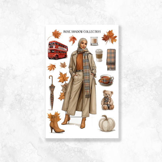 Hijabi Fashion Girl BearBurry Collection Journaling sheet