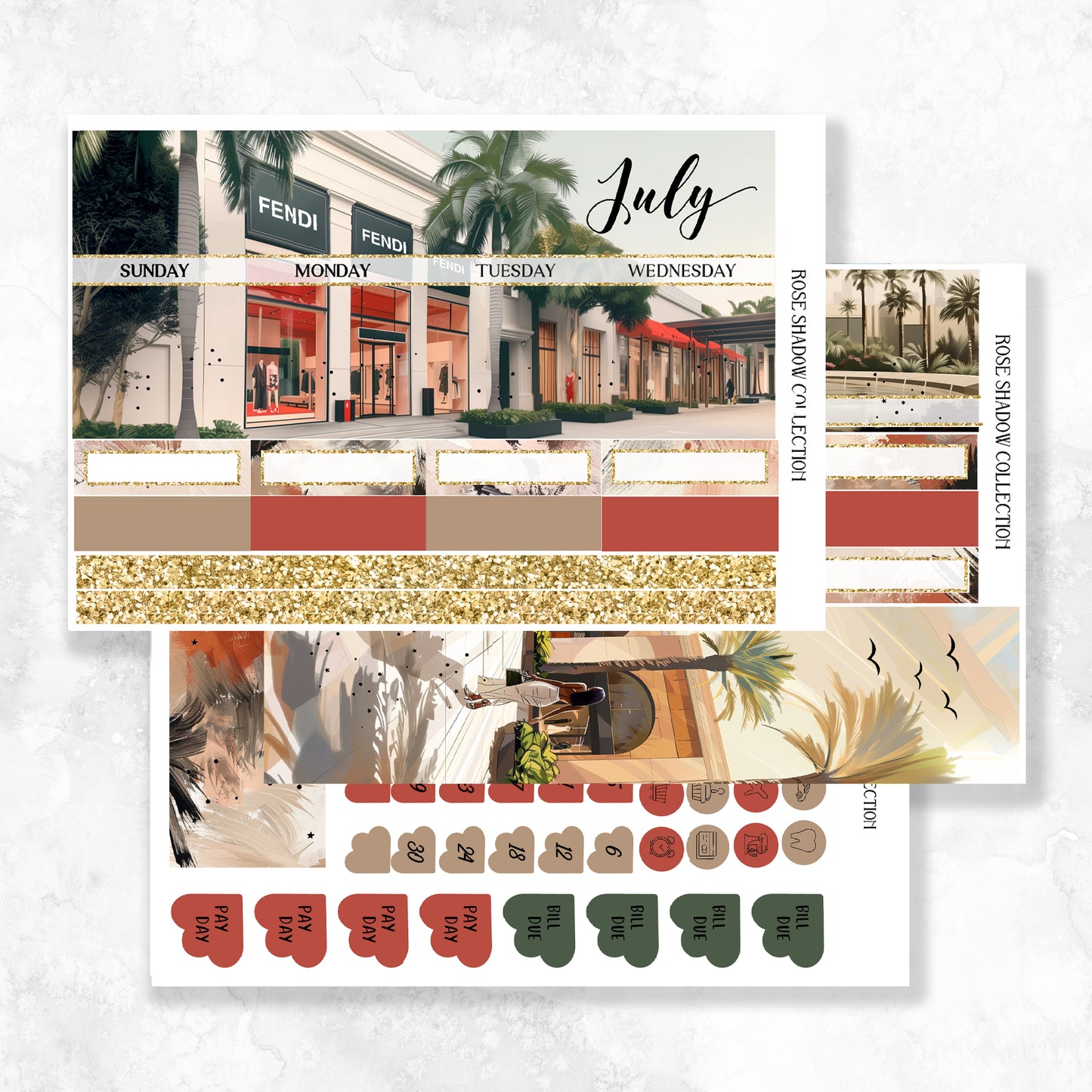 July Monthly A5 Wide Standard Planner Insert