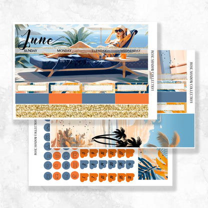 June Monthly A5 Wide Standard Planner Insert