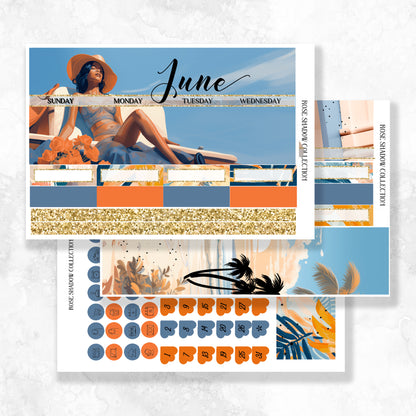 June Monthly A5 Wide Standard Planner Insert