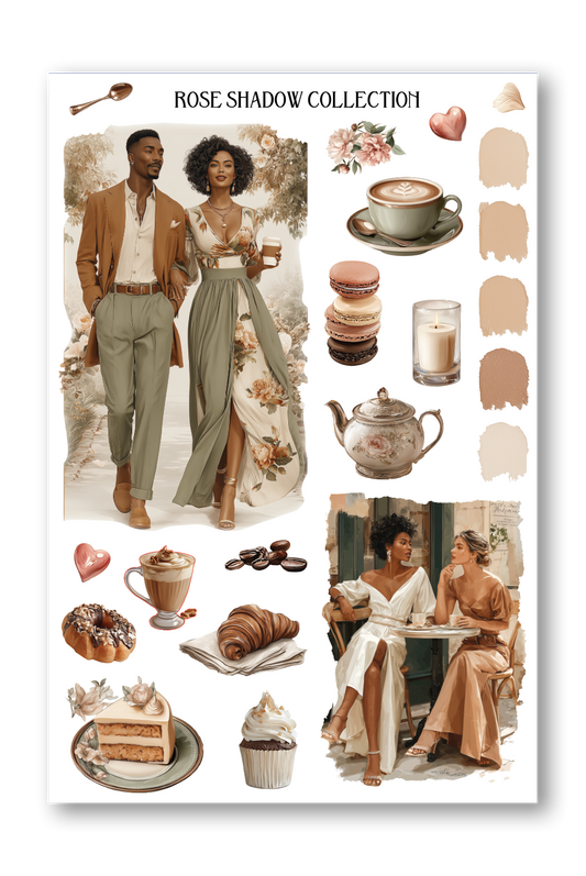 Coffee Date Sheet Quiet Luxury Journaling sheet