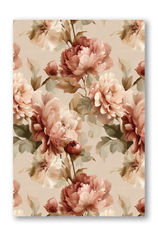 Floral Washi Pattern Quiet Luxury Collection Journaling sheet