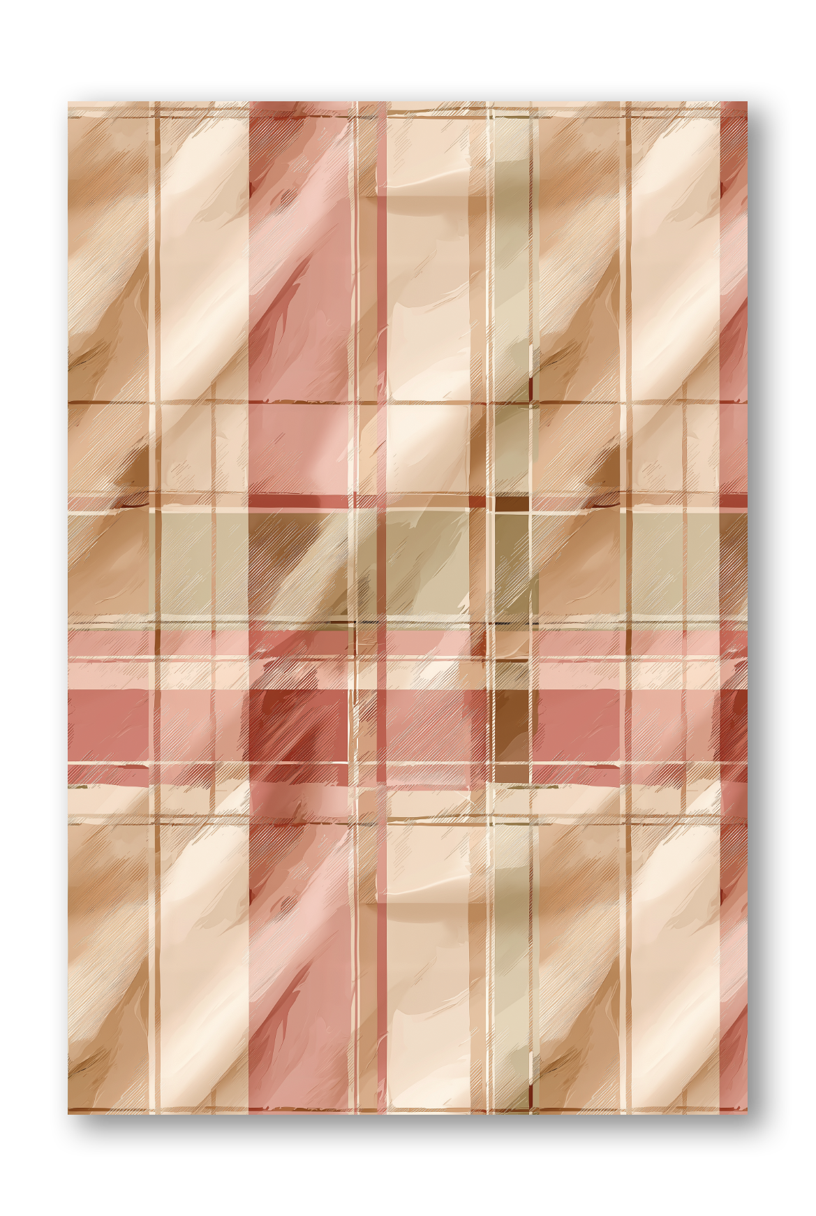 Plaid Washi Pattern Quiet Luxury Collection Journaling sheet