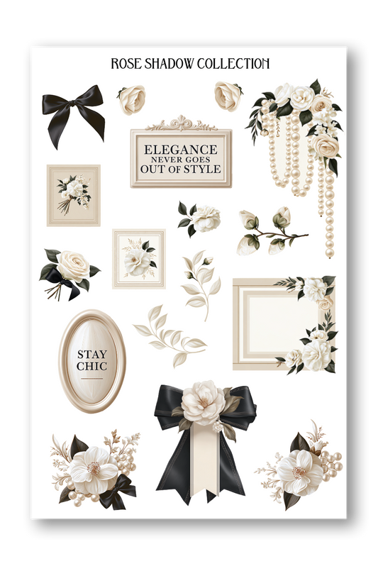 Decorative Camelia Boulevard Journaling sheet