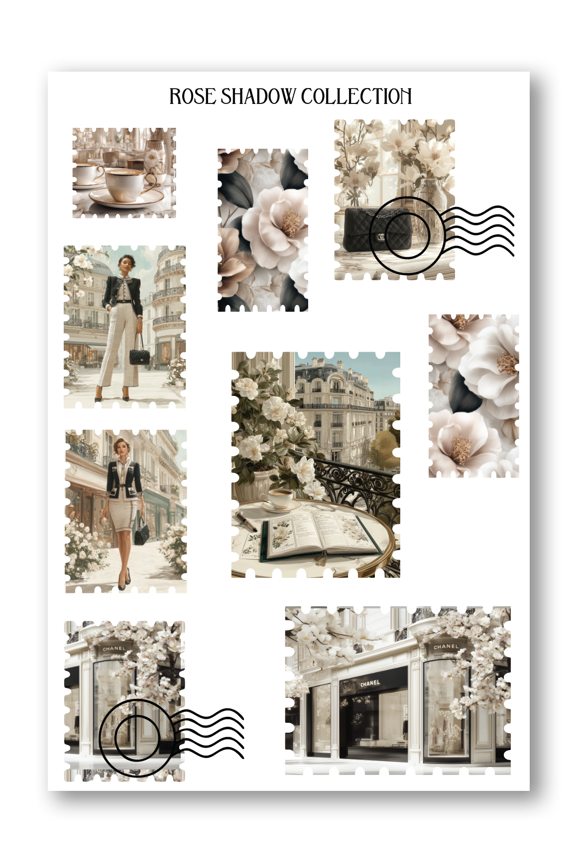 Stamps Camelia Boulevard Journaling sheet