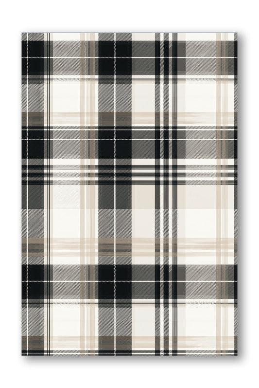 Plaid Washi Pattern Camelia Boulevard Collection Journaling sheet