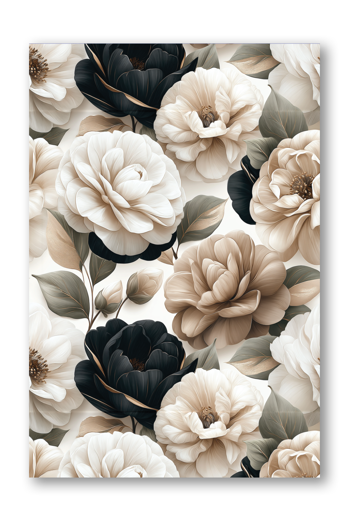 Floral Washi Pattern Camelia Boulevard Collection Journaling sheet