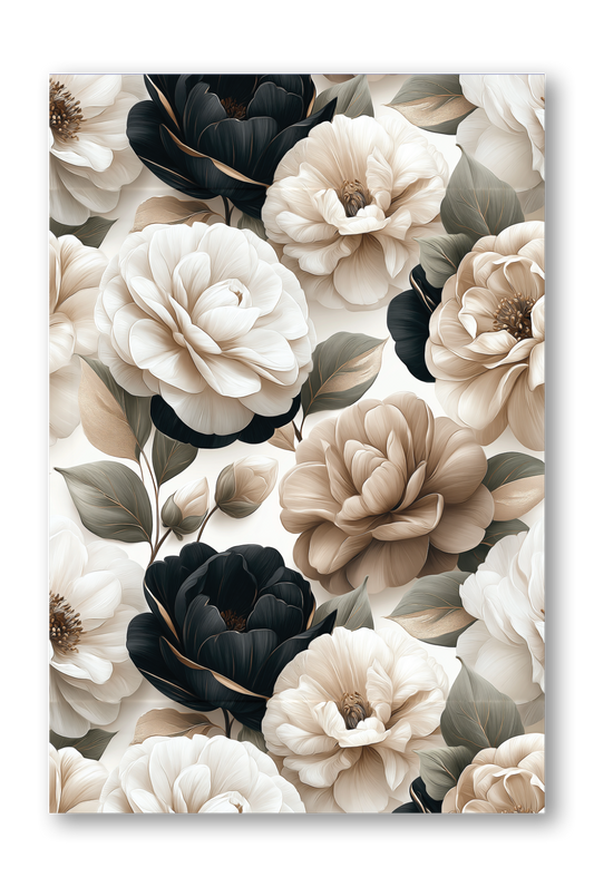 Floral Washi Pattern Camelia Boulevard Collection Journaling sheet