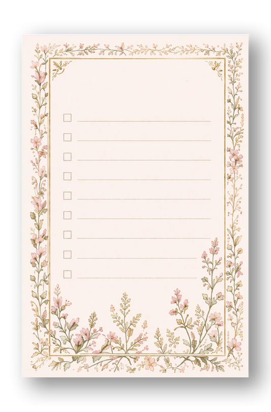 Golden Era 3.5x5 Checklist Notepad  LIMIT 2 PER HOUSEHOLD!