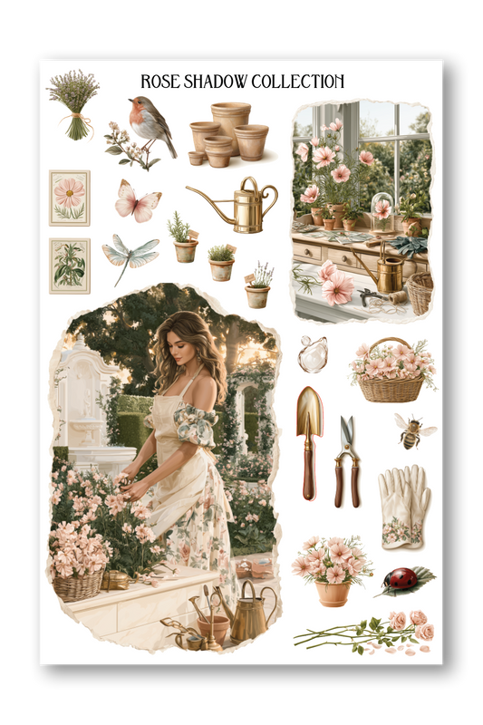 Gardening Sheet Golden Era Journaling sheet