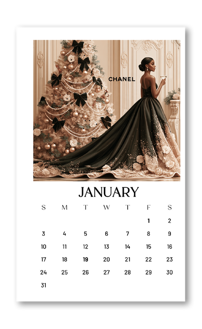 2027 Calendar Dashboards (Gold Foil Only) choose your size 12 MONTH BUNDLE