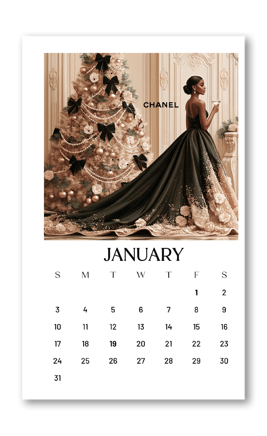 2027 Calendar Dashboards (Gold Foil Only) choose your size 12 MONTH BUNDLE