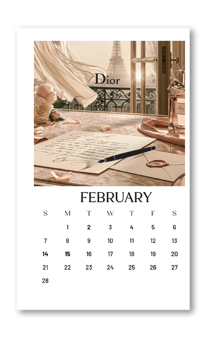 2027 Calendar Dashboards (Gold Foil Only) choose your size 12 MONTH BUNDLE