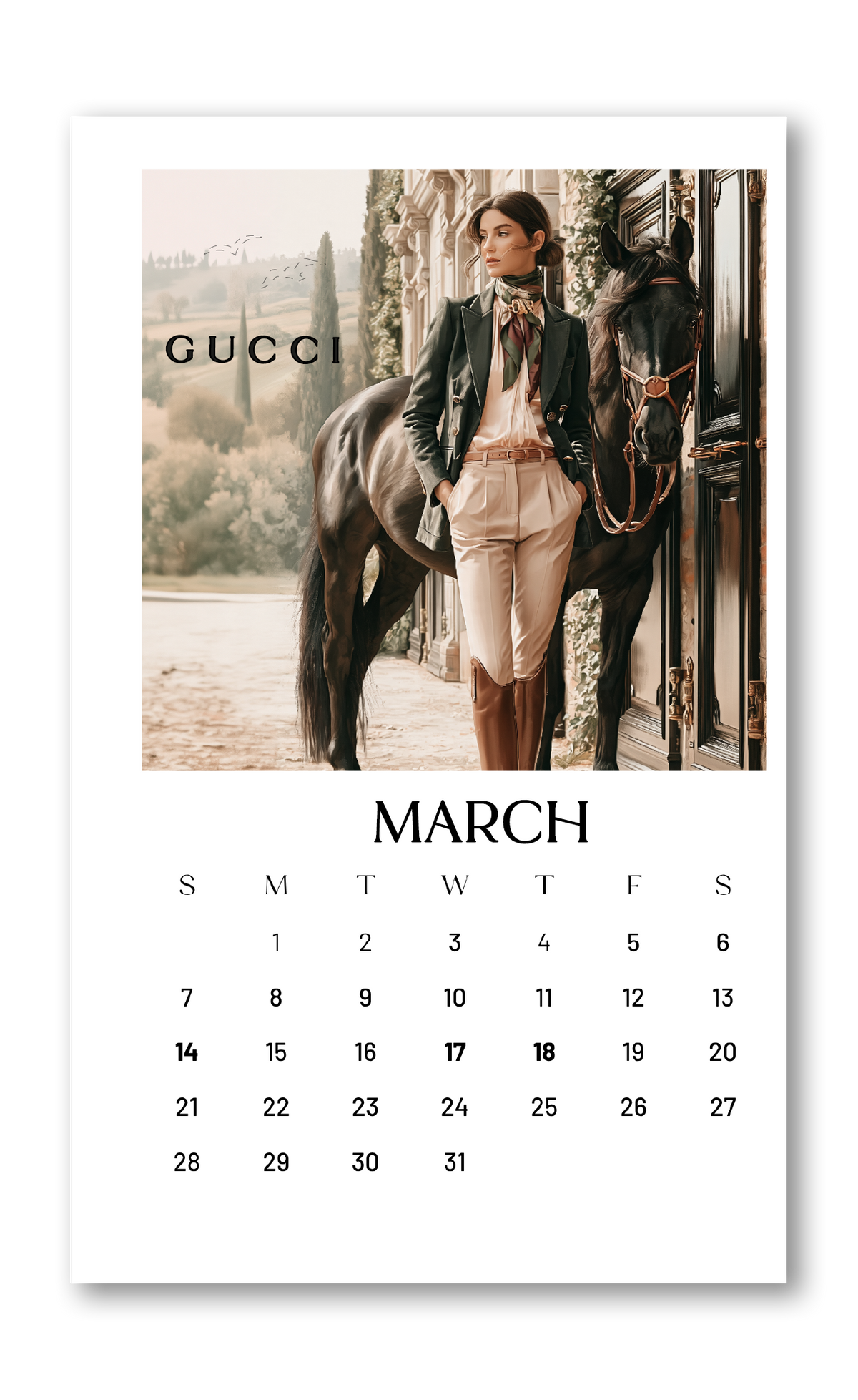 2027 Calendar Dashboards (Gold Foil Only) choose your size 12 MONTH BUNDLE