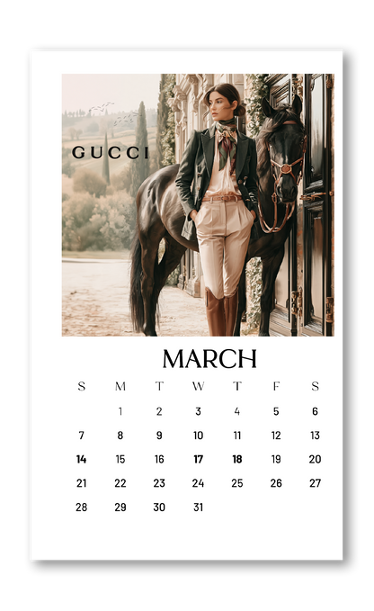 2027 Calendar Dashboards (Gold Foil Only) choose your size 12 MONTH BUNDLE