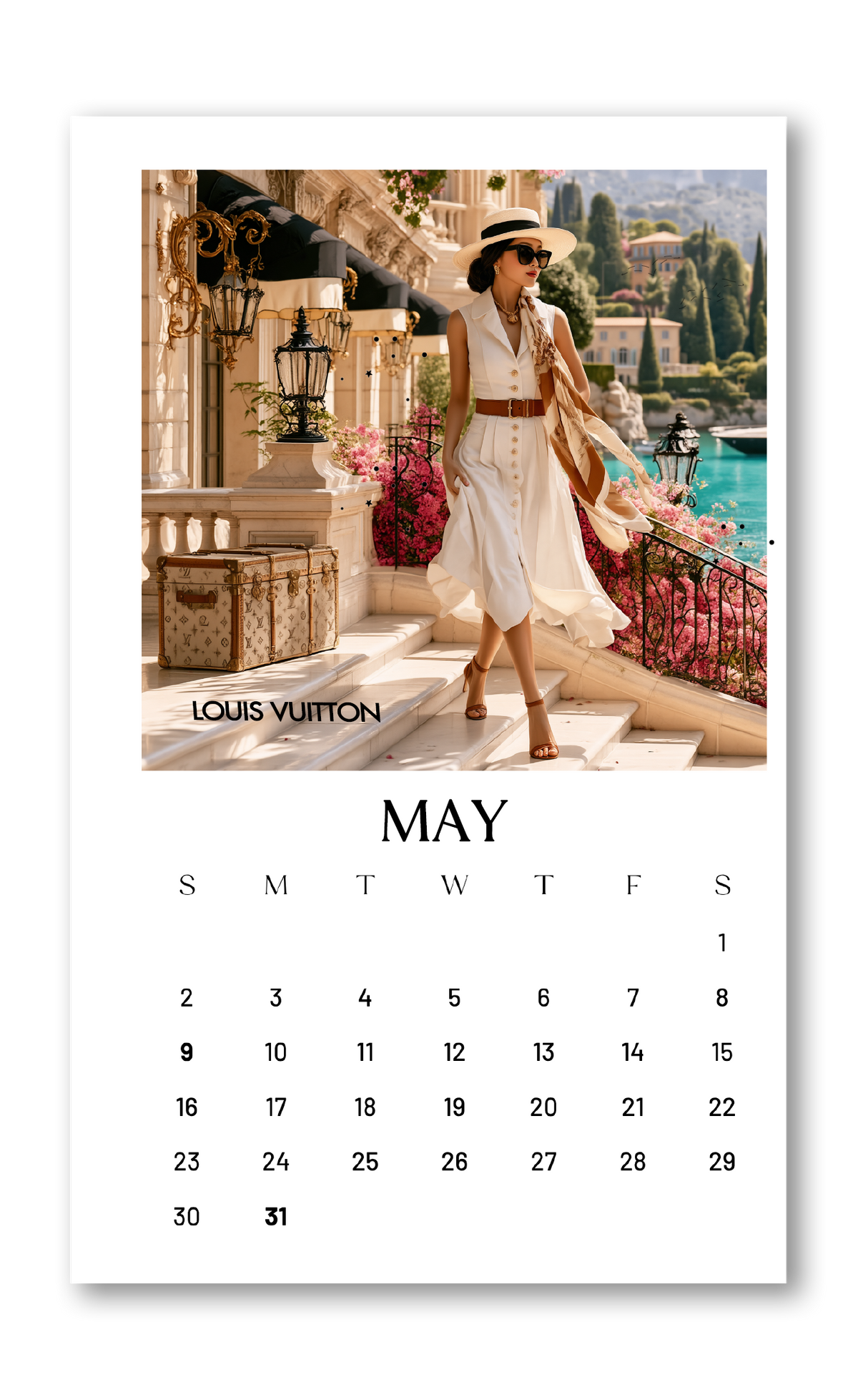 2027 Calendar Dashboards (Gold Foil Only) choose your size 12 MONTH BUNDLE
