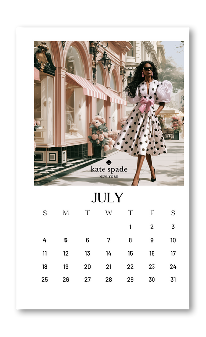 2027 Calendar Dashboards (Gold Foil Only) choose your size 12 MONTH BUNDLE
