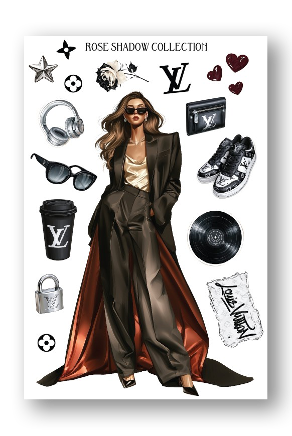 White Fashion Girl Sheet Midnight Graffiti Collection
