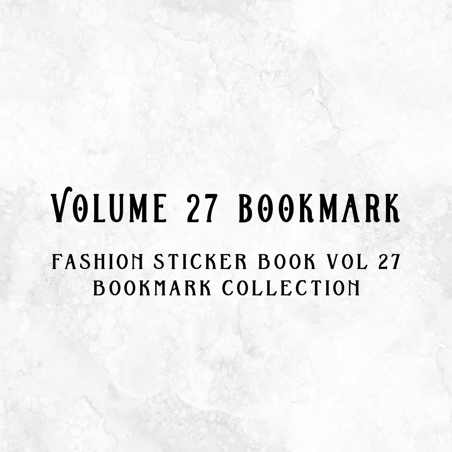 VOL 27 Bookmark