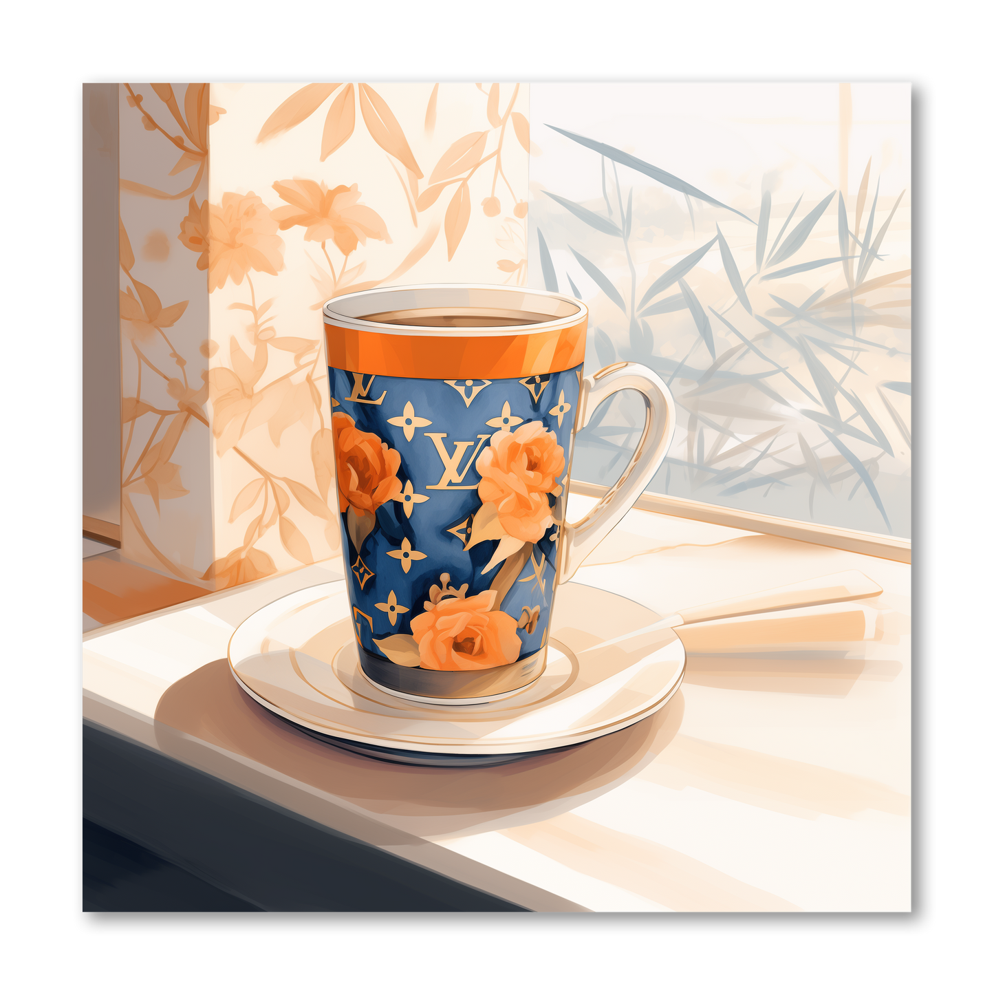Coffee Cup Dashboard Fashion Sticker Book VOL 26