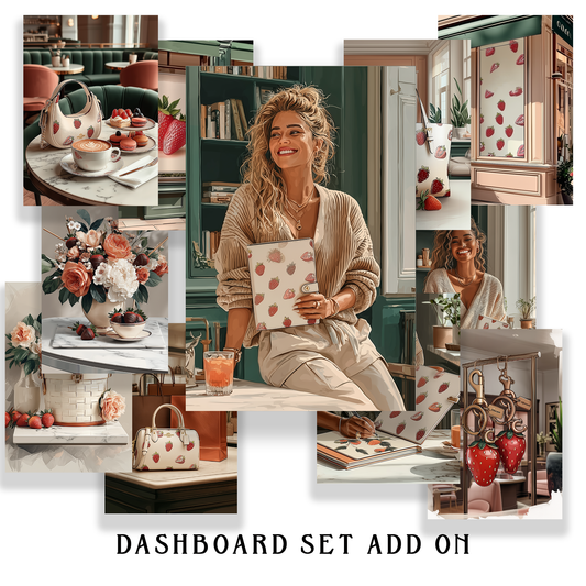 Strawberry Crush Dashboard set add on (choose your size)