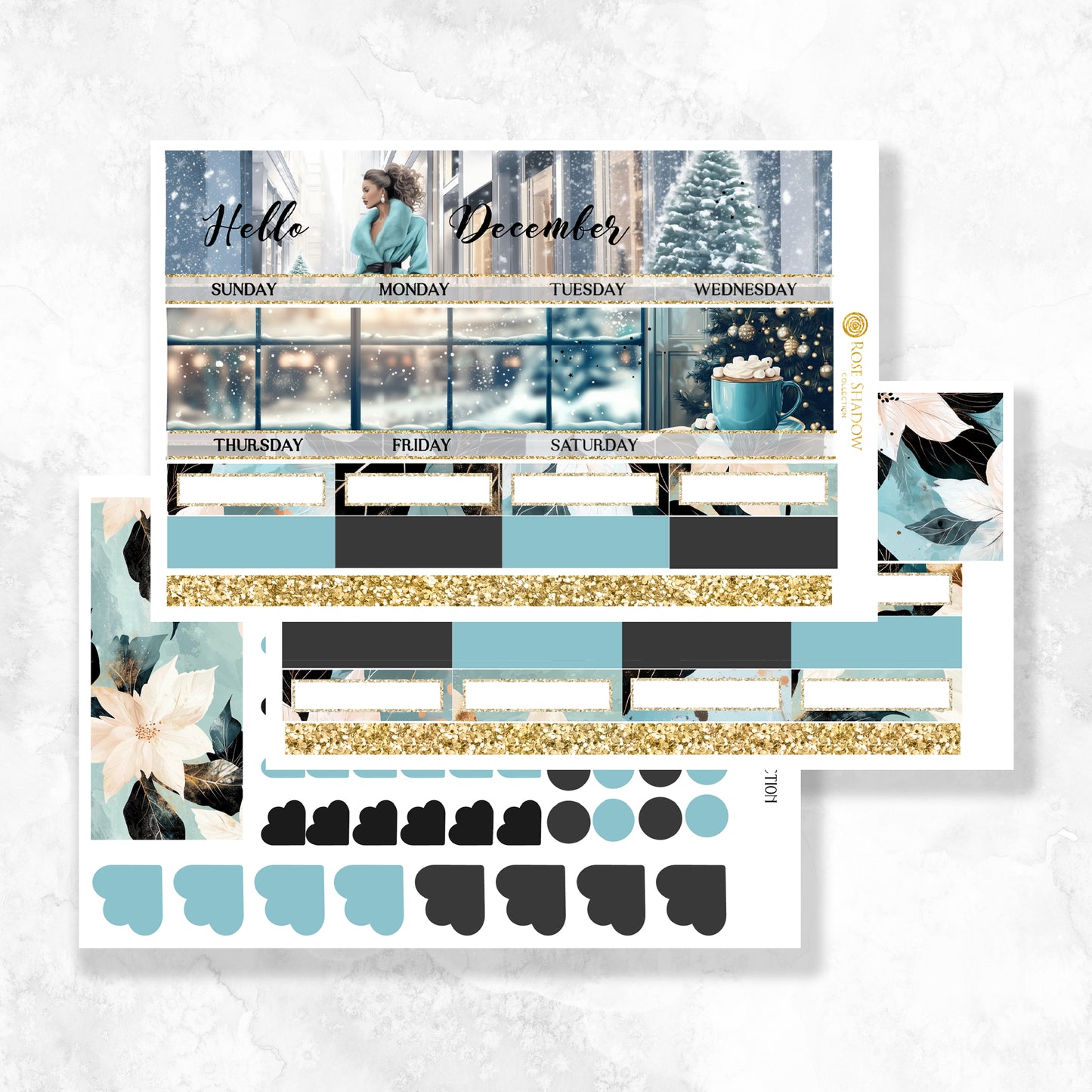 December Monthly A5 Wide Standard Planner Insert