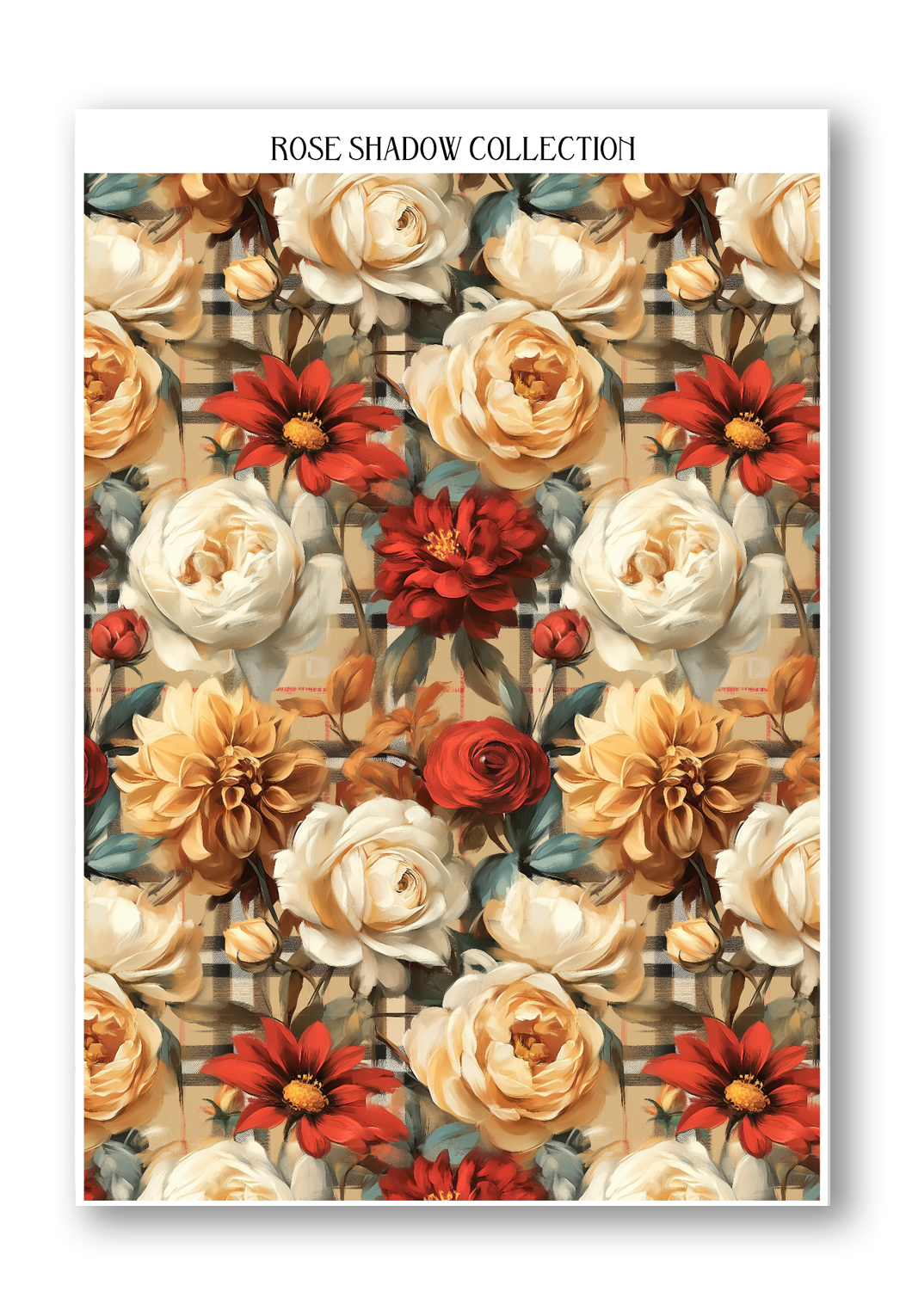 Floral Washi Pattern BearBurry Collection Journaling sheet