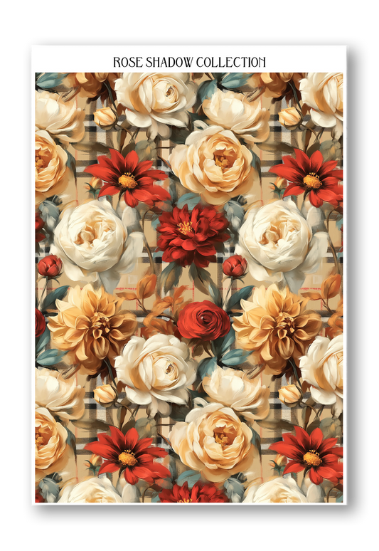 Floral Washi Pattern BearBurry Collection Journaling sheet