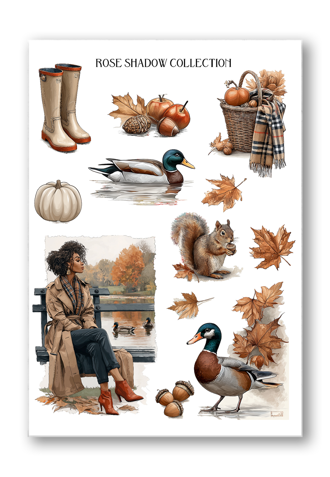 Hyde Park Sheet BearBurry Collection Journaling sheet