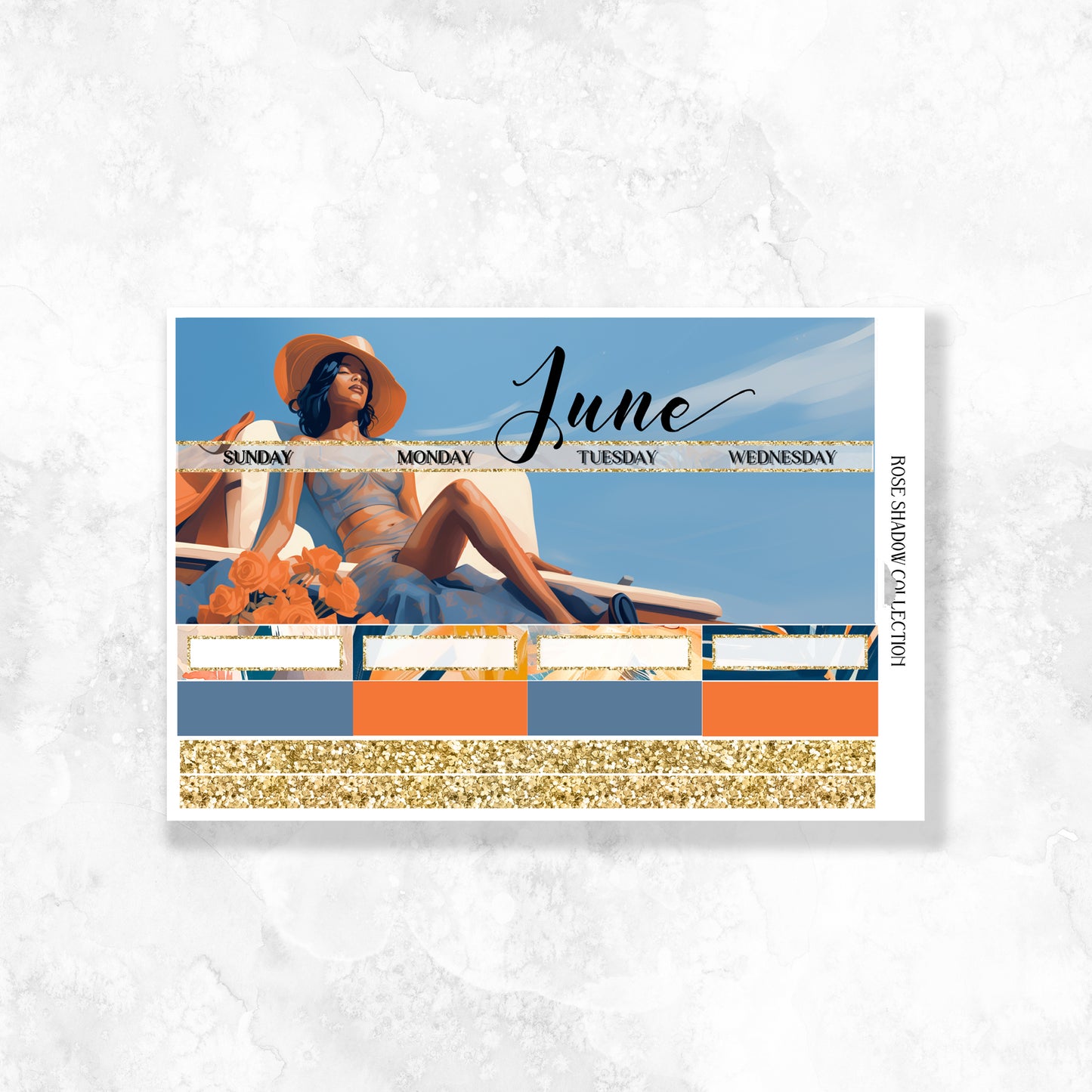 June Monthly A5 Wide Standard Planner Insert