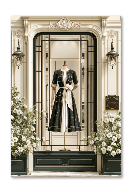 Storefront Window Camelia Boulevard Collection (Gold Foil)