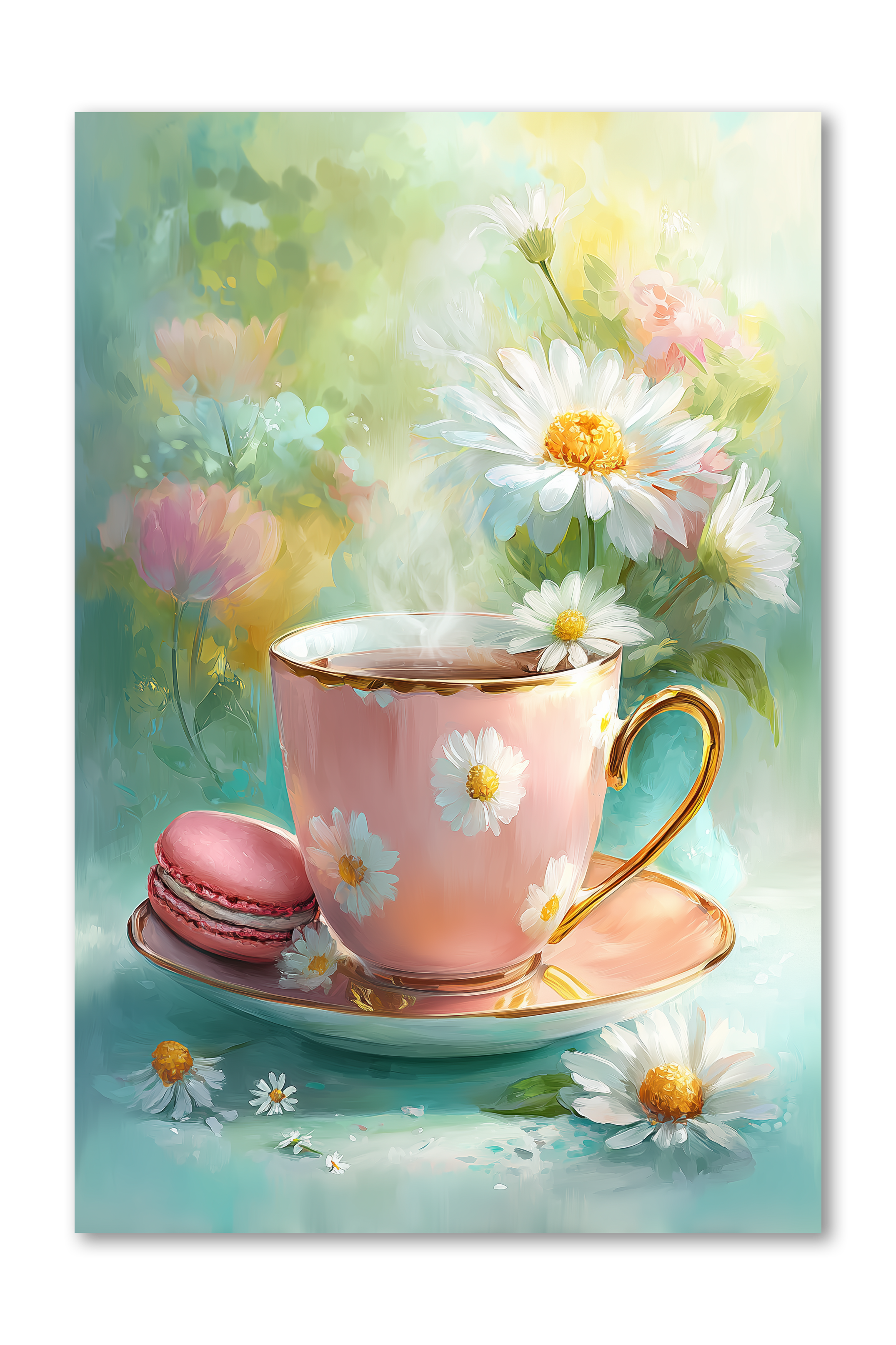 Coffee Cup Scene Dashboard Daisy Collection – Rose Shadow Collection