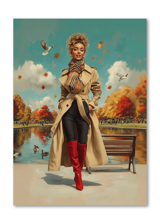 White Fashion Girl BearBerry Dashboard Stickerbook VOL 52