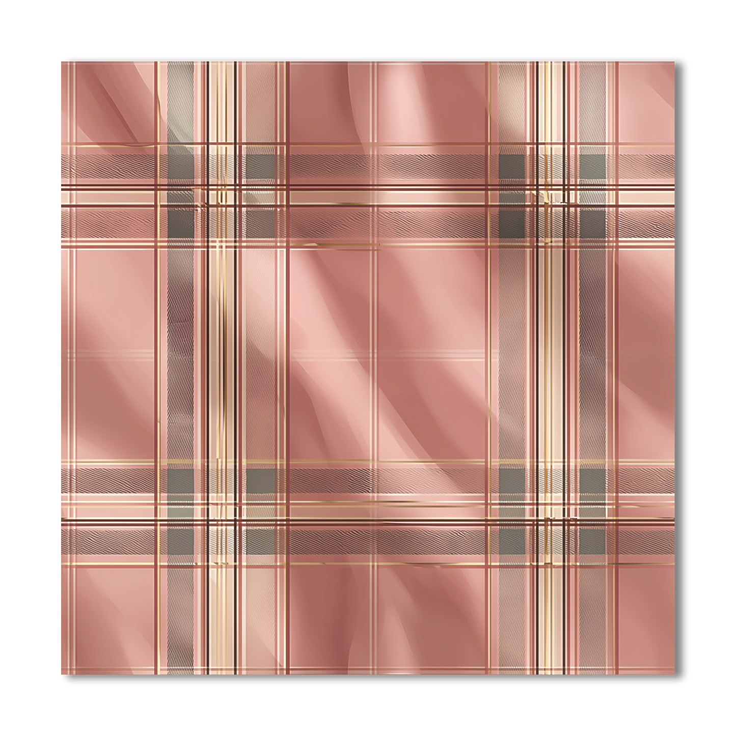 Pink Plaid Pattern Dashboard Stickerbook VOL 54 Juicy Bloom