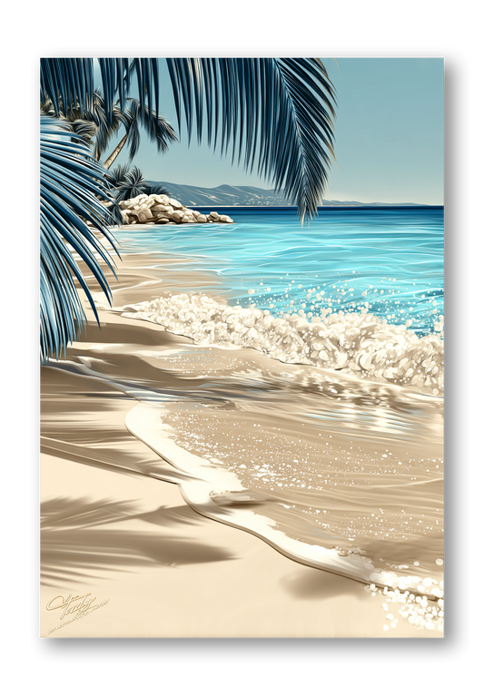 Beach Scene Dashboard Stickerbook VOL 49