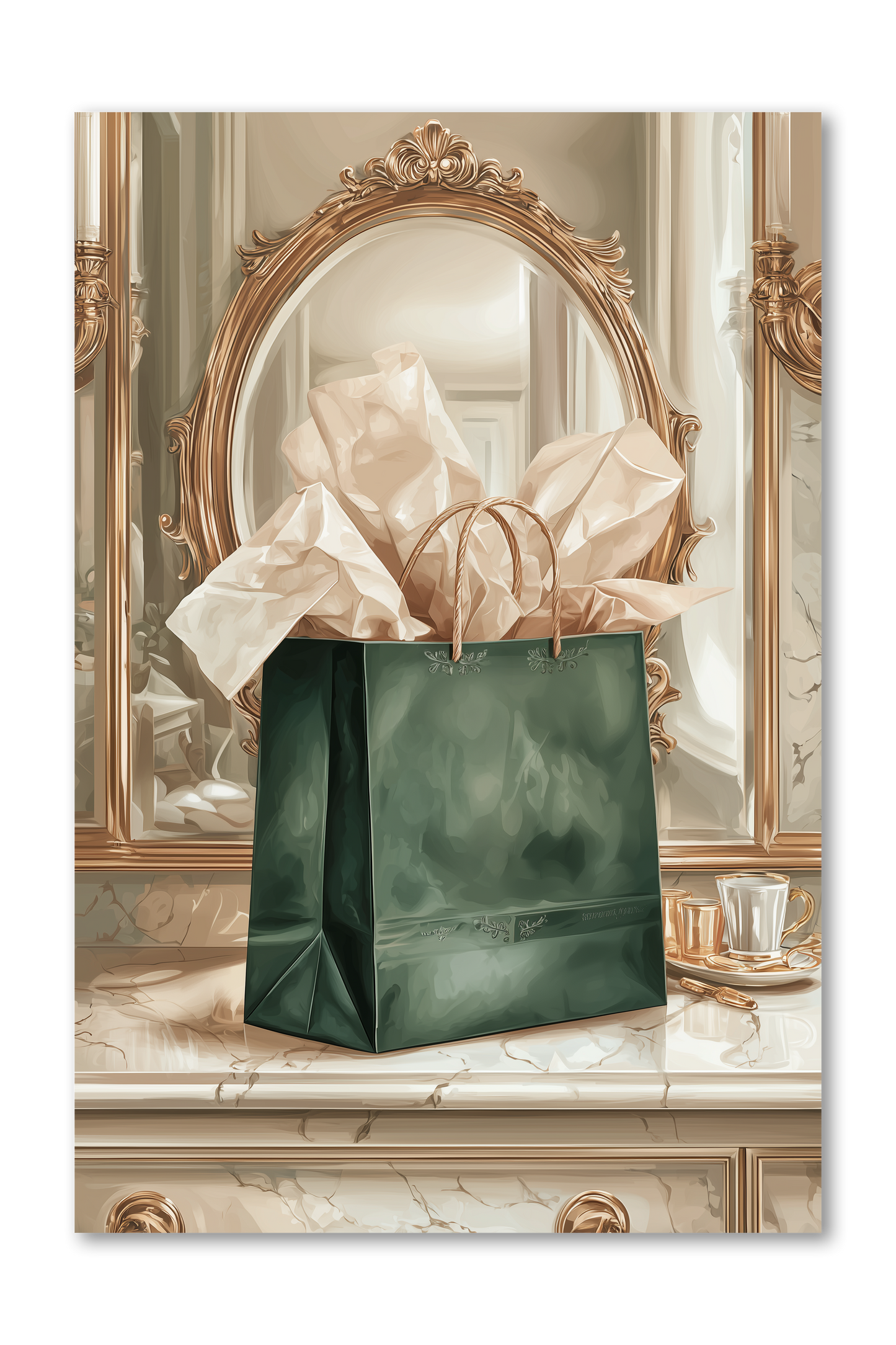 Shopping Bag Dashboard Quiet Luxury Collection (GOLD FOIL ONLY)