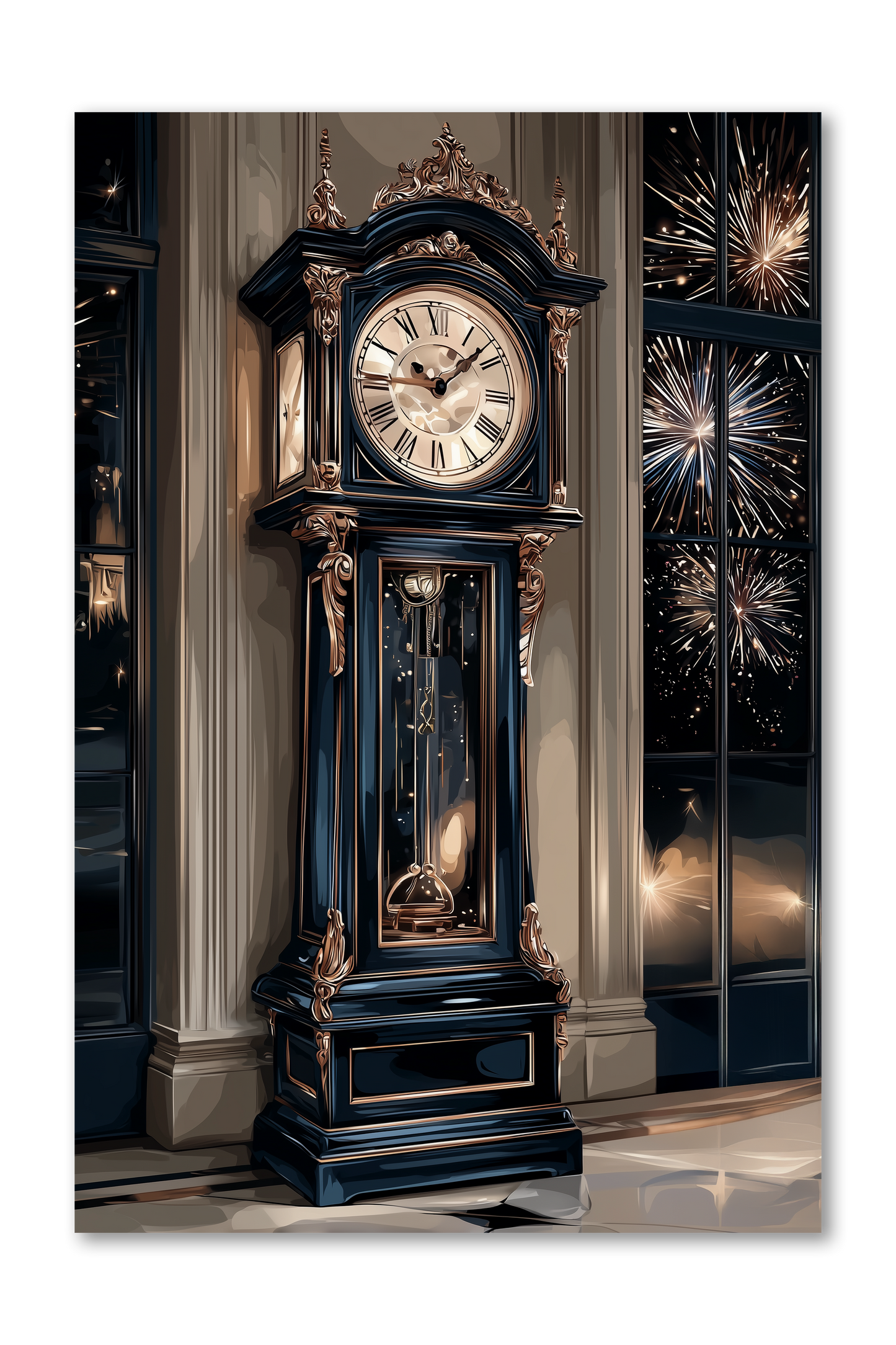 Grandfather Clock Paris after Dark Dashboard Stickerbook VOL 55