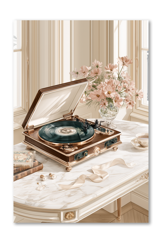 Record Player Scene Dashboard Golden Era Collection