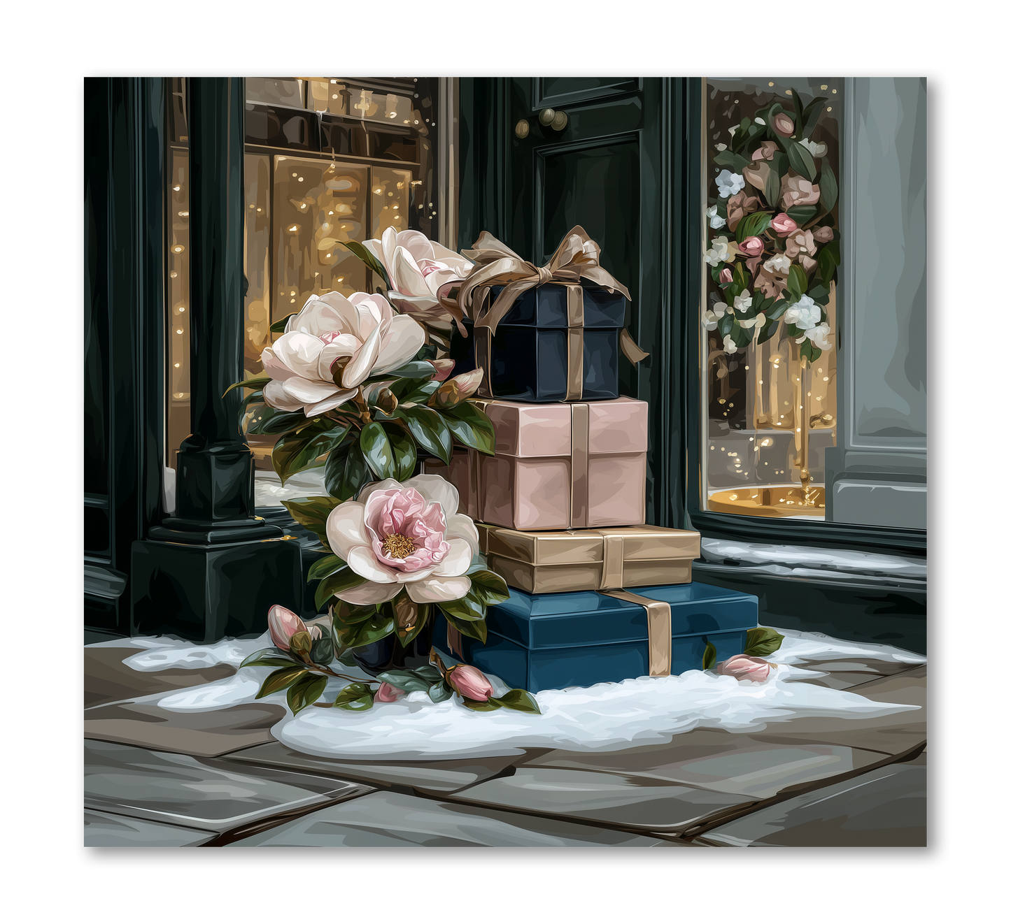 Gift Boxes Scene Camellia Frost Dashboard Stickerbook VOL 56