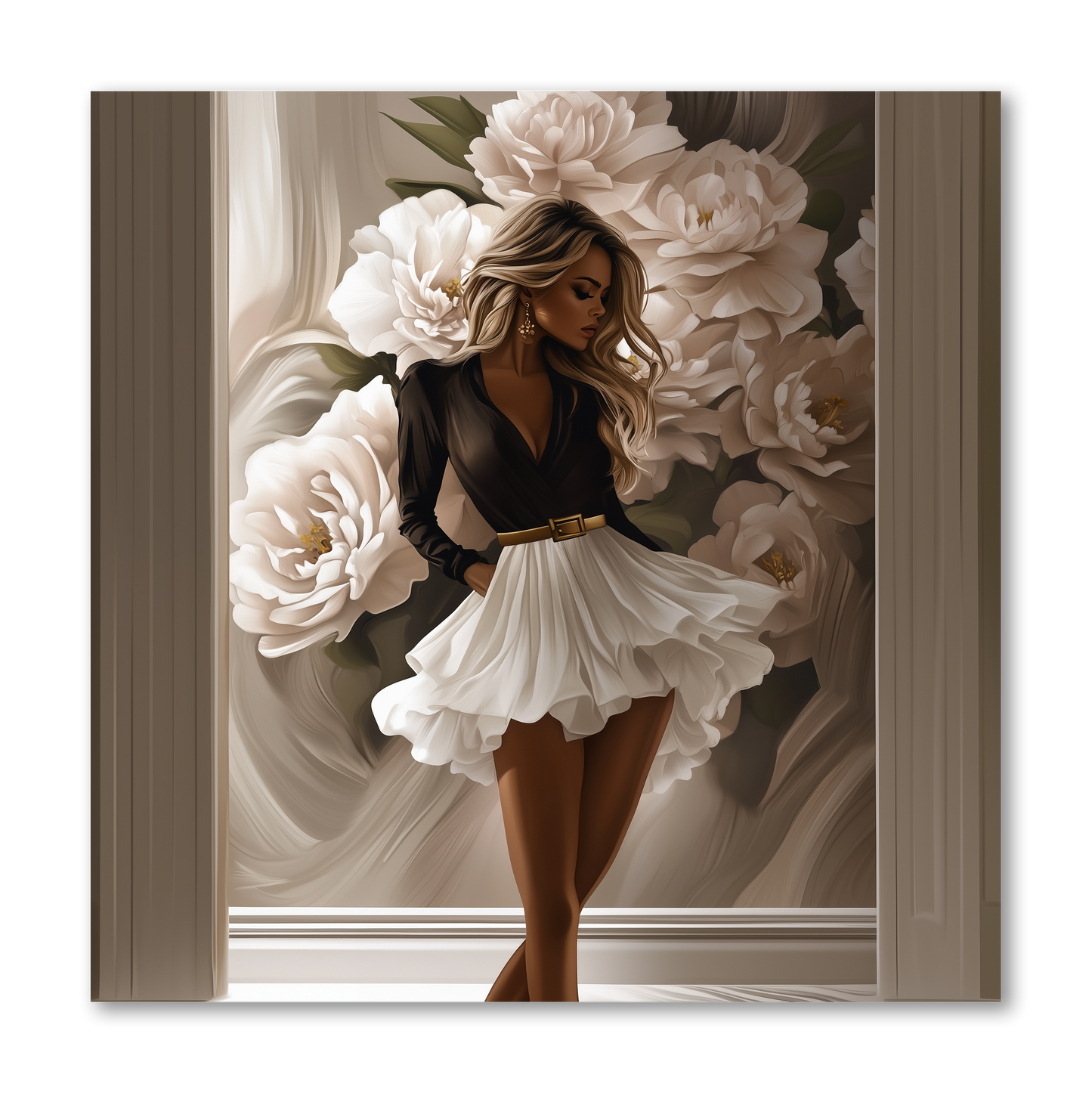 White Fashion Girl Dashboard Stickerbook VOL 37