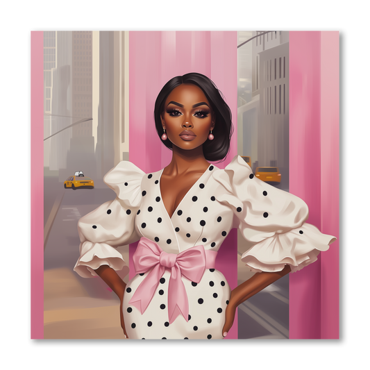 Black Fashion Girl Dashboard Stickerbook VOL 45