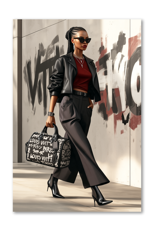 Black Fashion Girl Dashboard Midnight Graffiti Collection