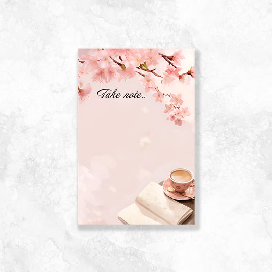 Cherry Blossom Coffee notepad  2 PER HOUSEHOLD!