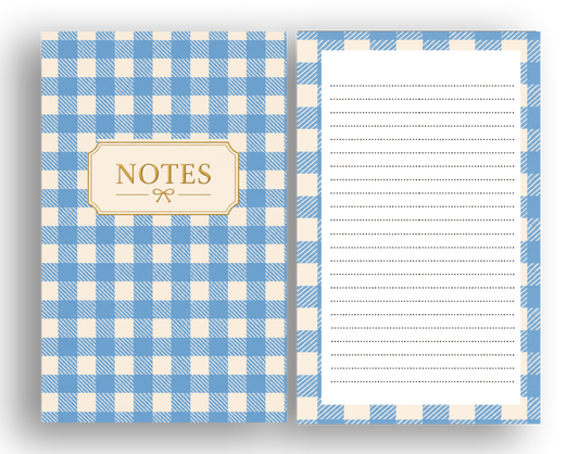 Gingham Notes Insert
