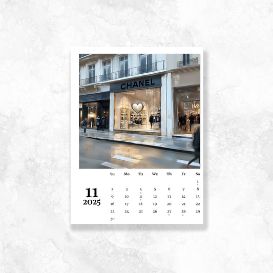 Nov Calendar Dashboard (Gold Foil Only) 2025