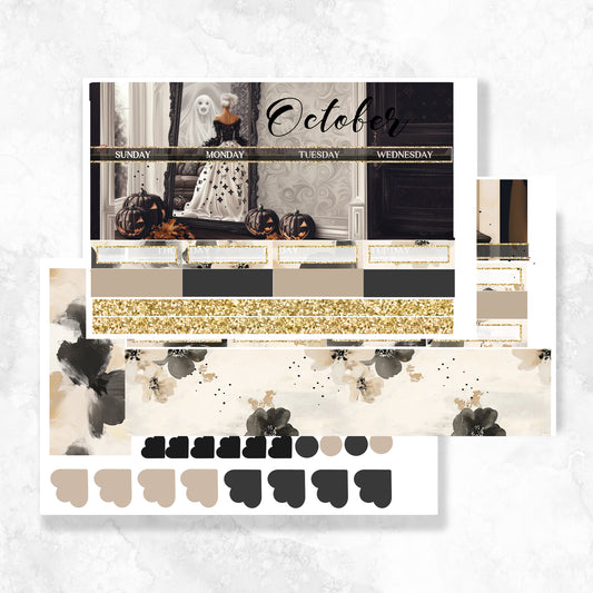 October Monthly A5 Wide Standard Planner Insert