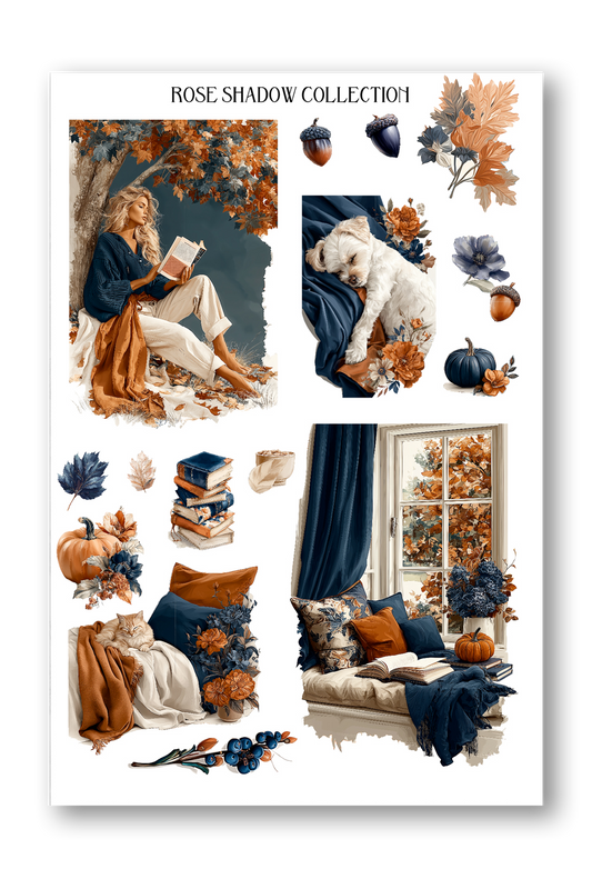 Reading sheet Autumn In Vague Journaling Sheets VOL 50